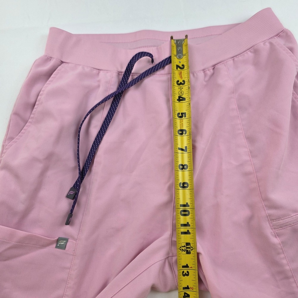 Fabletics Pants Womens Large Tall Pink Jogger Scrubs Elastic Waist Pockets - Picture 6 of 16